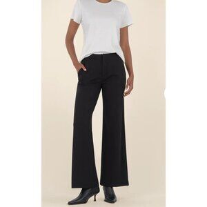 NEW Kut From Womens High Rise Wide Leg Sweatpants Black Size 30"